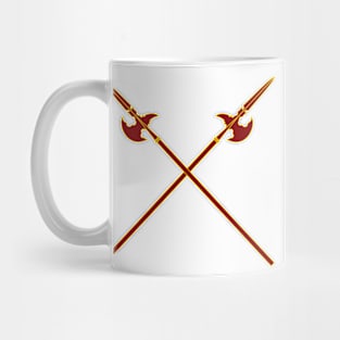 Crossed Halberds (Red) Mug